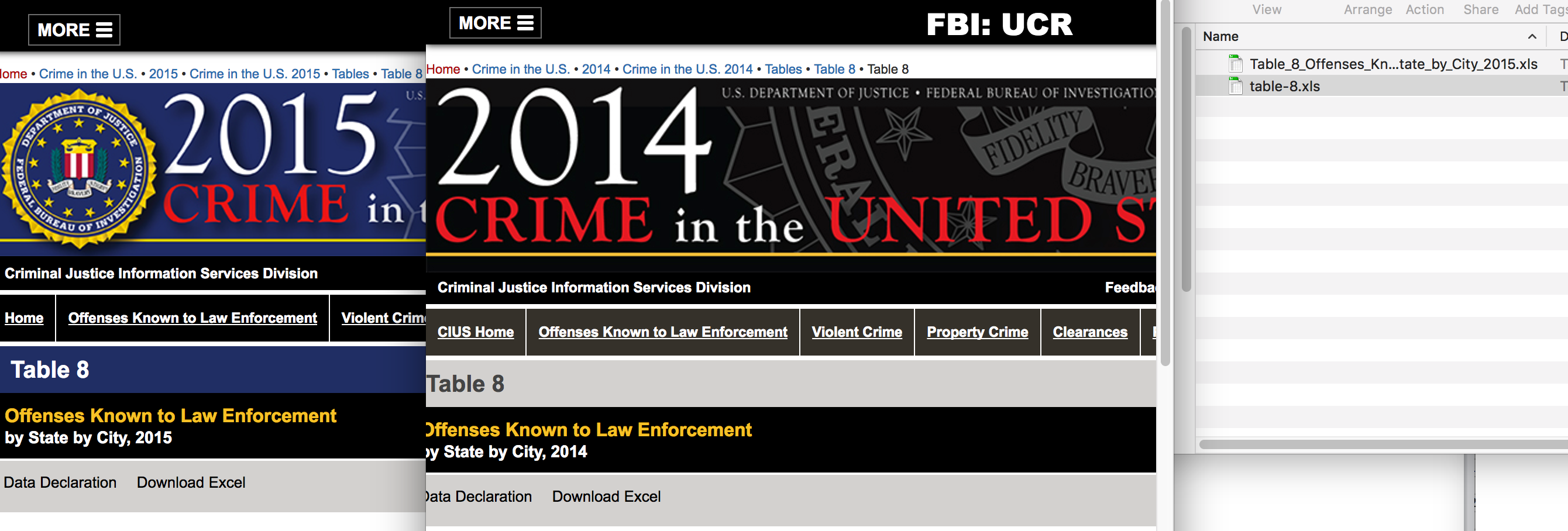 You should now have two Excel spreadsheets